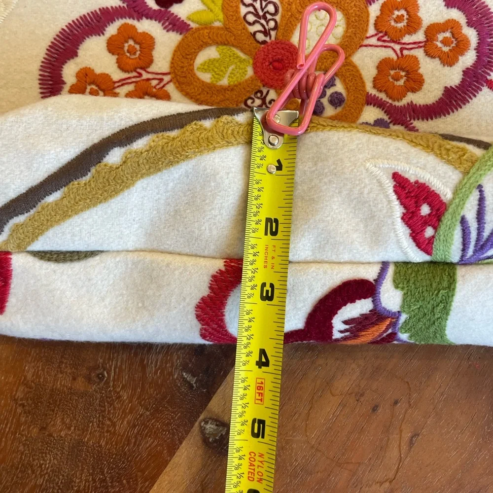 Embroidered Hippie Bohemian Crossbody Whimsical Floral Made in Italy Chain Strap